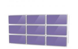 easyBox meuble de rangement 9 tiroirs grand volume horizontal